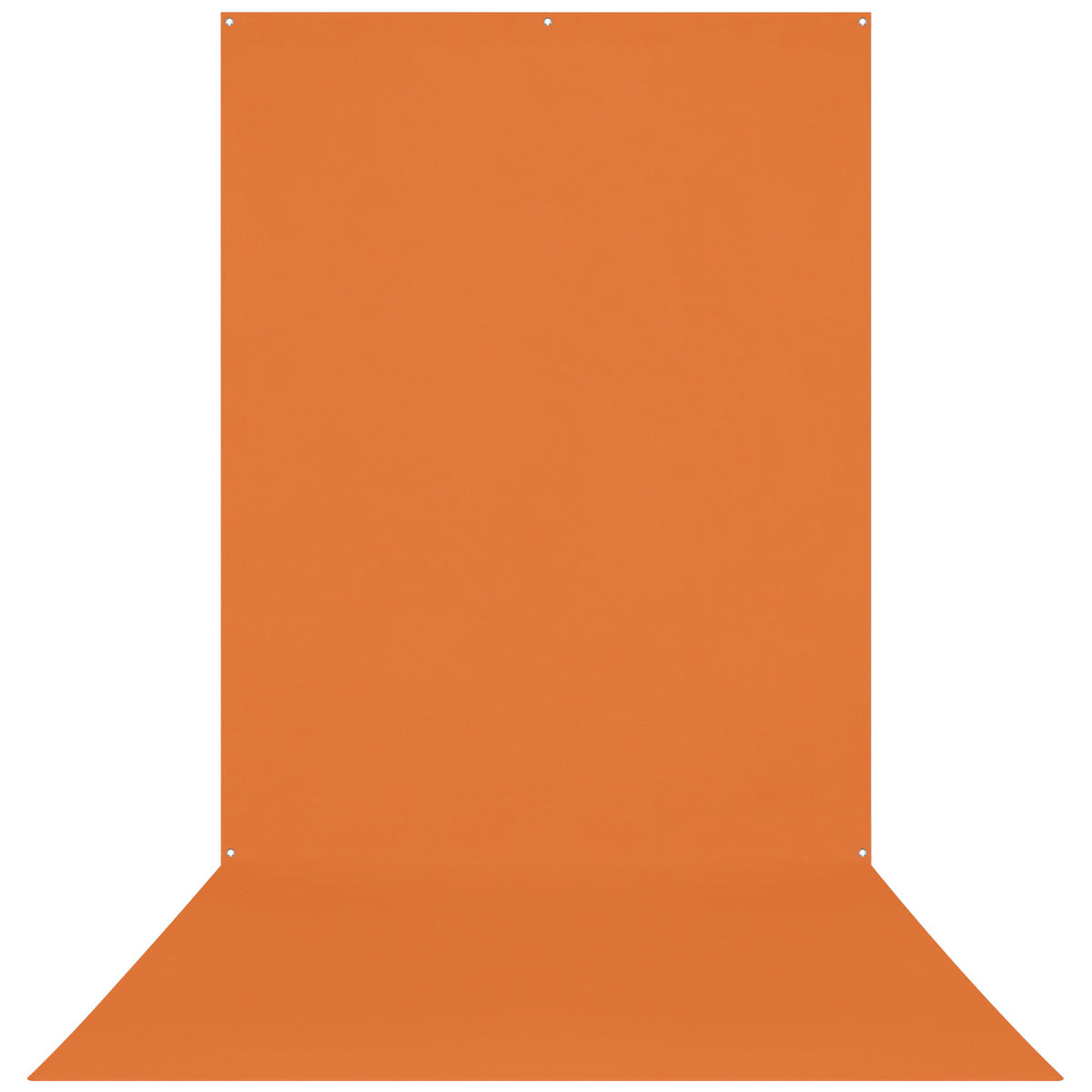X-Drop Wrinkle-Resistant Backdrop - Tiger Orange (5' x 12')