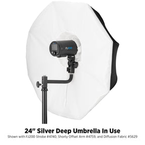 Deep Umbrella - Silver Bounce (24")