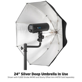 Deep Umbrella - Silver Bounce (24")