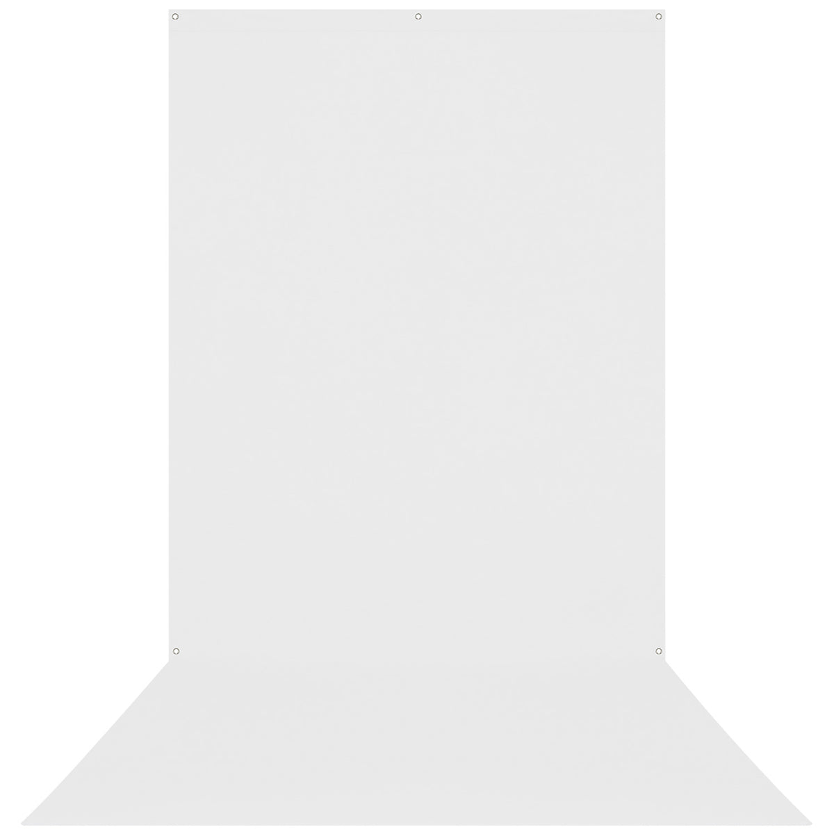 X-Drop Wrinkle-Resistant Sweep Backdrop - High-Key White (5' x 12')