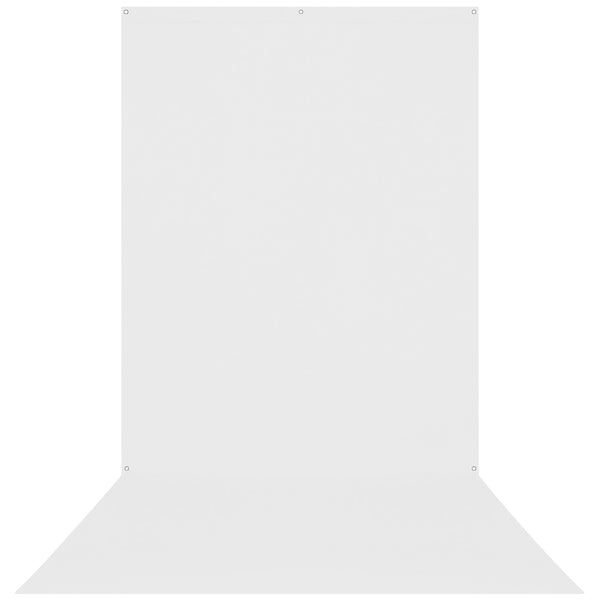 X-Drop Wrinkle-Resistant Sweep Backdrop - High-Key White (5' x 12')