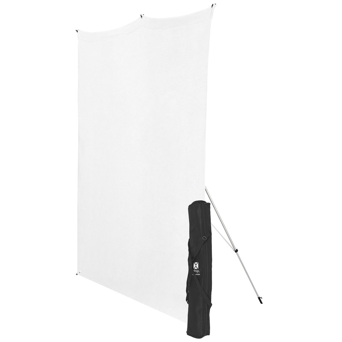 X-Drop Wrinkle-Resistant Backdrop Kit - High-Key White (5' x 7')