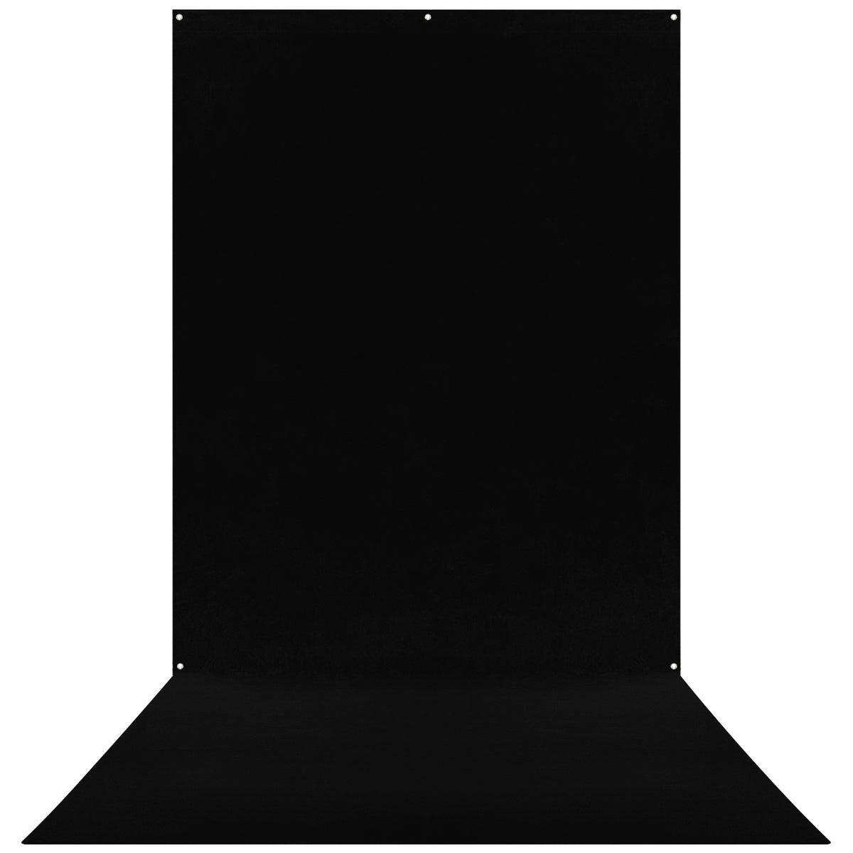 X-Drop Wrinkle-Resistant Sweep Backdrop - Rich Black (5' x 12')