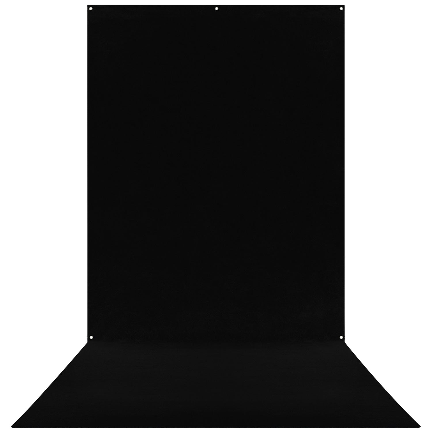 X-Drop Wrinkle-Resistant Sweep Backdrop - Rich Black (5' x 12')