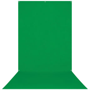 X-Drop Wrinkle-Resistant Sweep Backdrop - Chroma-Key Green Screen (5' x 12')