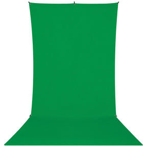 X-Drop Wrinkle-Resistant Sweep Backdrop Kit - Chroma-Key Green Screen (5' x 12')