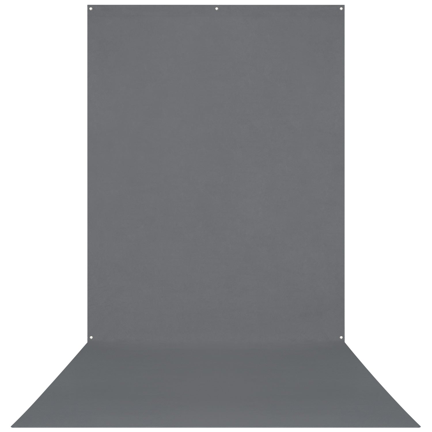 X-Drop Wrinkle-Resistant Sweep Backdrop - Neutral Gray (5' x 12')