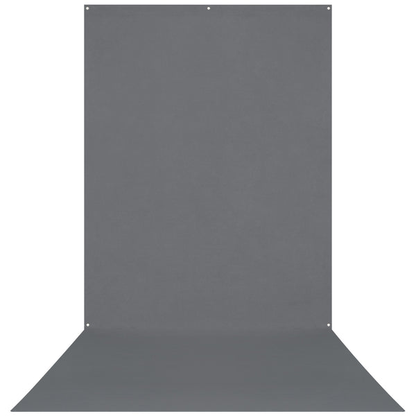 X-Drop Wrinkle-Resistant Sweep Backdrop - Neutral Gray (5' x 12')