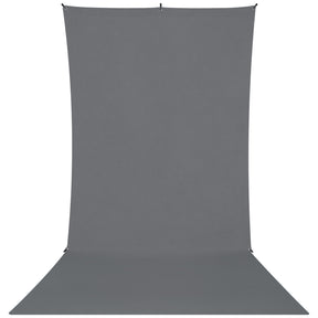 X-Drop Wrinkle-Resistant Sweep Backdrop Kit - Neutral Gray (5' x 12')