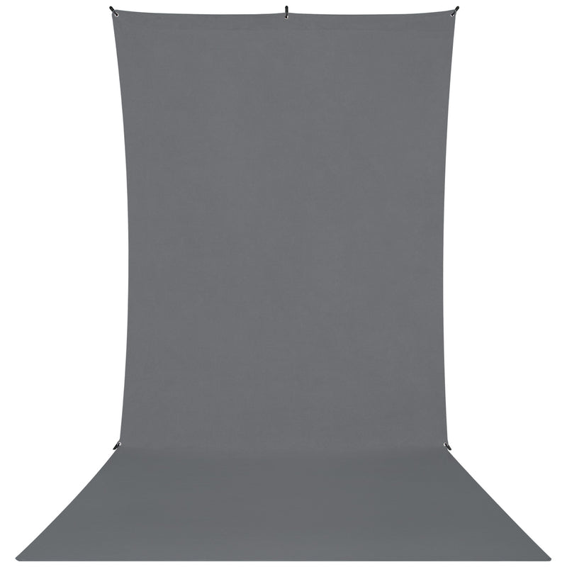 X-Drop Wrinkle-Resistant Sweep Backdrop Kit - Neutral Gray (5' x 12')