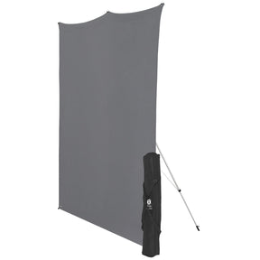 X-Drop Wrinkle-Resistant Backdrop Kit - Neutral Gray (5' x 7')