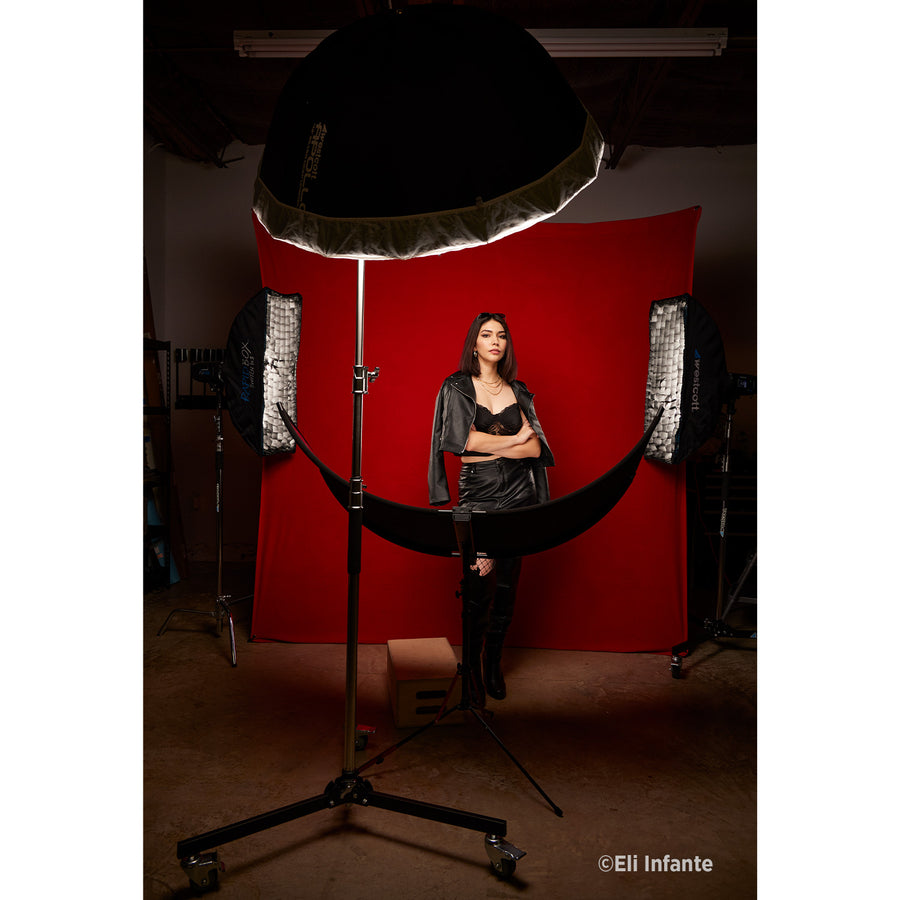 Xdrop Pro X-Drop Pro Wrinkle-Resistant Backdrop - Scarlet Red (8' x 8')