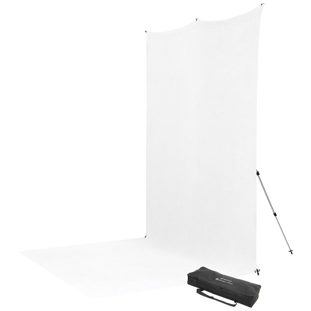 Xdrop Pro X-Drop Pro Wrinkle-Resistant Sweep Backdrop Kit - High-Key White (8' x