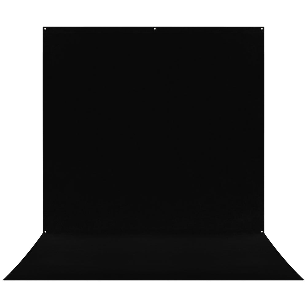 X-Drop Pro Wrinkle-Resistant Sweep Backdrop - Rich Black (8' x 13')