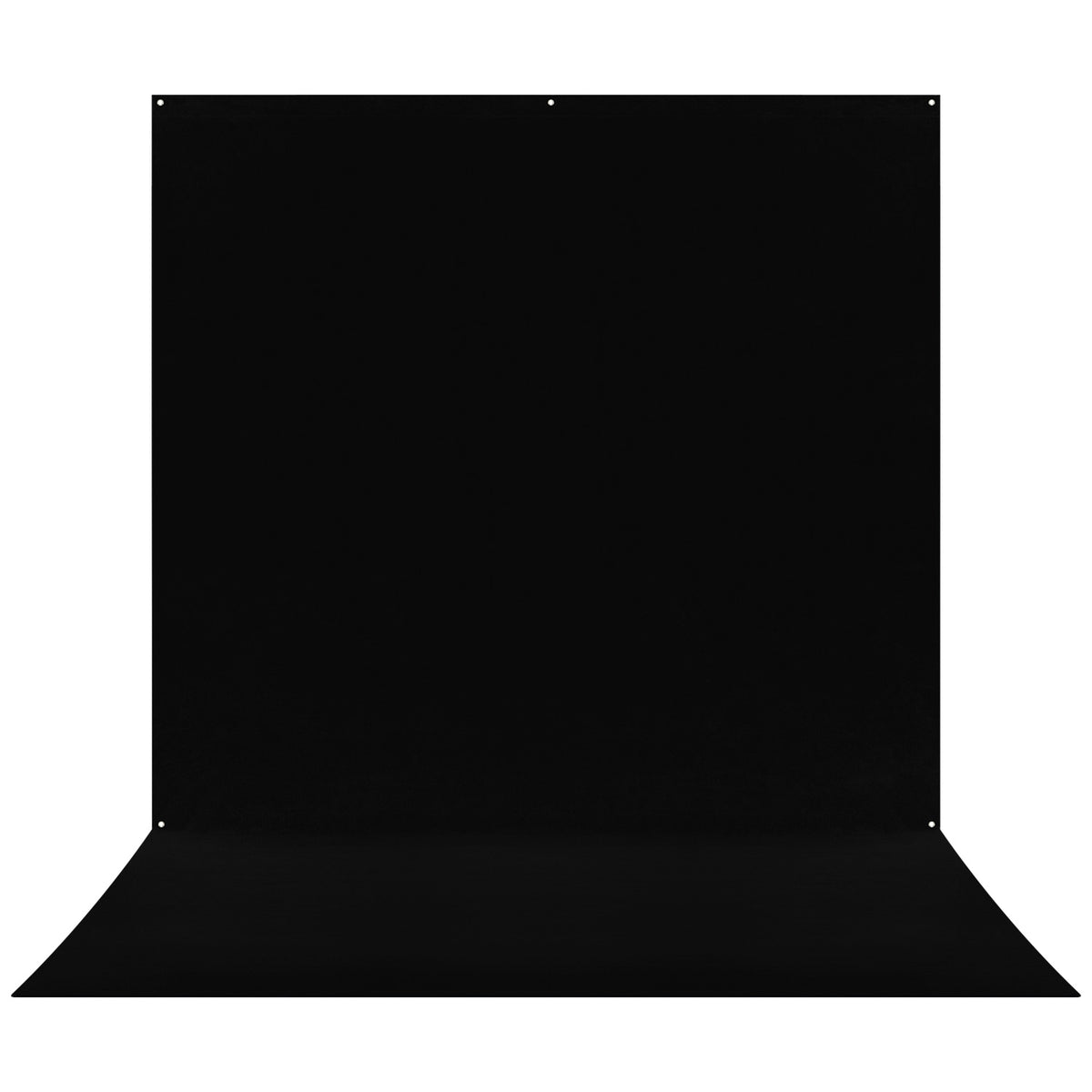 X-Drop Pro Wrinkle-Resistant Sweep Backdrop - Rich Black (8' x 13')