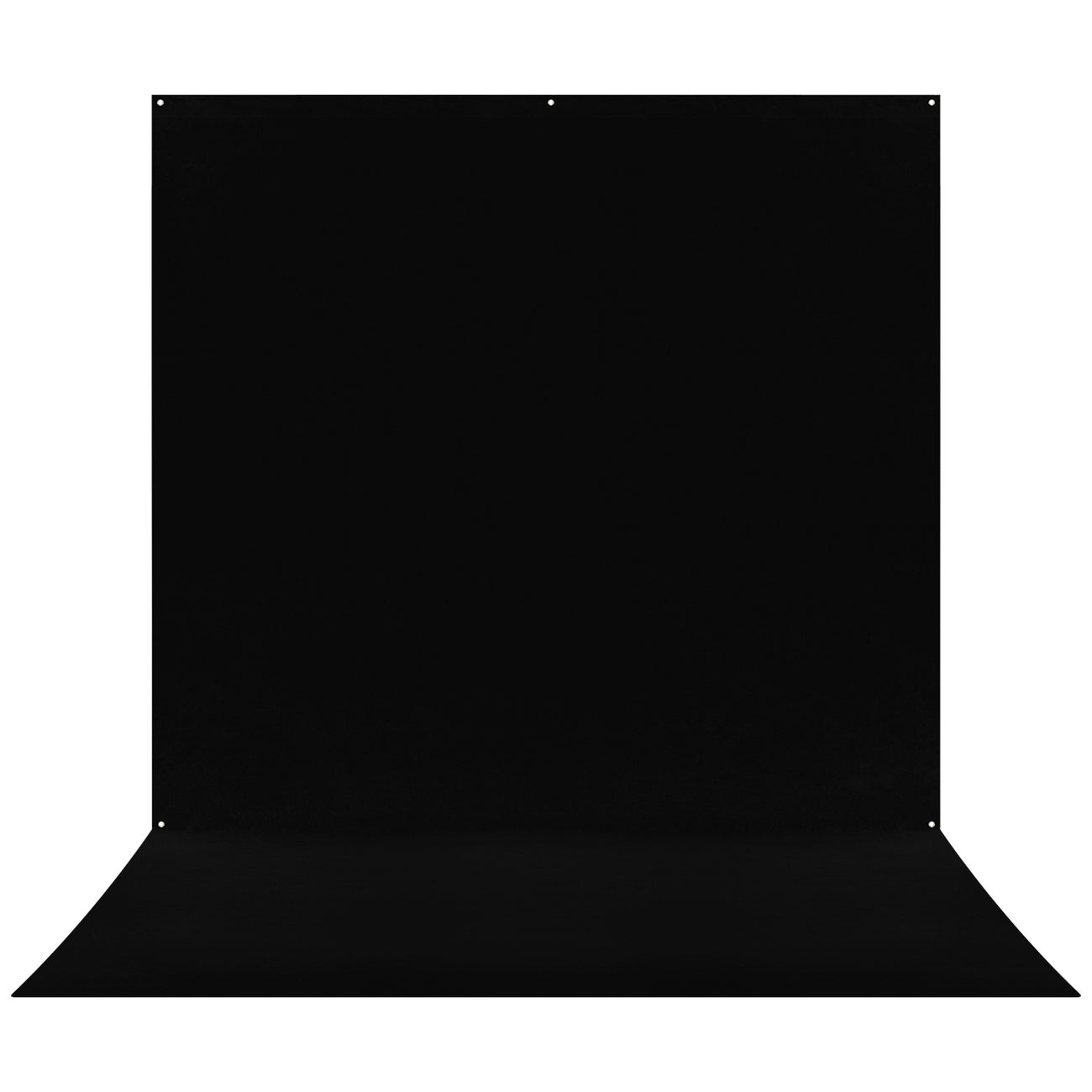 X-Drop Pro Wrinkle-Resistant Sweep Backdrop - Rich Black (8' x 13')
