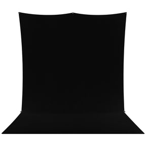 X-Drop Pro Wrinkle-Resistant Sweep Backdrop Kit - Rich Black (8' x 13')