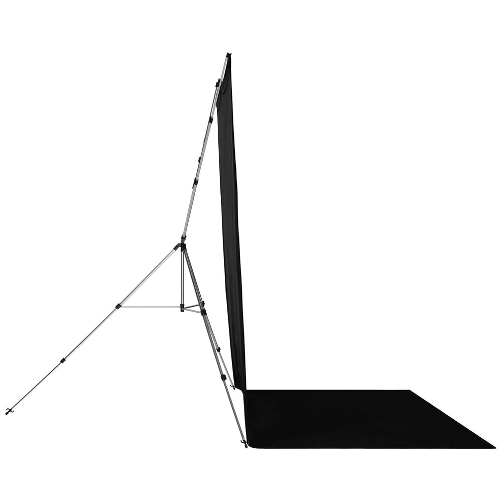 Xdrop Pro X-Drop Pro Wrinkle-Resistant Sweep Backdrop Kit - Rich Black (8' x 13'