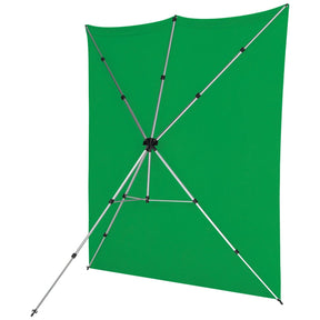X-Drop Pro Wrinkle-Resistant Backdrop Kit - Chroma-Key Green Screen (8' x 8')