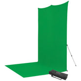 X-Drop Pro Wrinkle-Resistant Sweep Backdrop Kit - Chroma-Key Green Screen (8' x 13')
