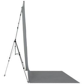 X-Drop Pro Wrinkle-Resistant Sweep Backdrop Kit - Neutral Gray (8' x 13')