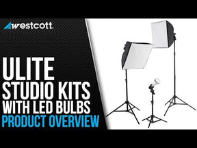 uLite LED 3-Light Collapsible Softbox Kit