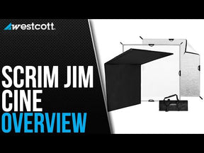 Scrim Jim Cine 2-in-1 Silver/White Bounce Fabric (8' x 8')