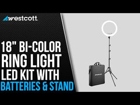 Ring Light Bi-Color LED Kit with Batteries and Stand