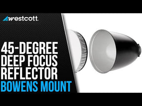 45-Degree Deep Focus Reflector with Honeycomb Grids & Diffusion (FJ400, Bowens, Godox Mounts)