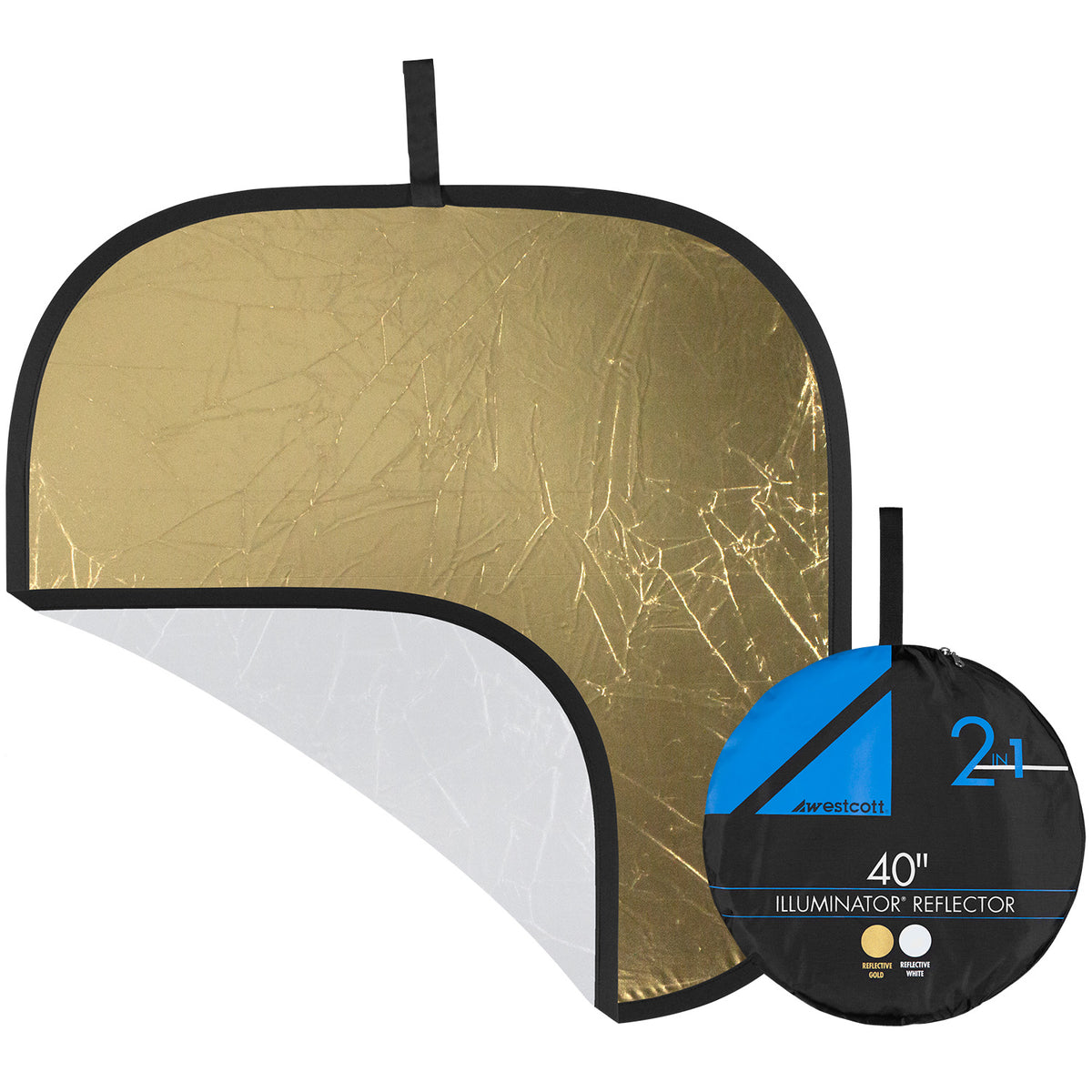 Illuminator Collapsible 2-in-1 Gold/White Bounce Reflector (42")